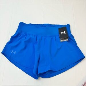Under Armour Fly By 2.0 Running Shorts Ventilated‎ Blue Athletic M